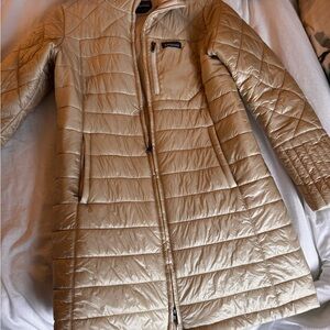 Patagonia Women's Metallic Gold Puffer Coat